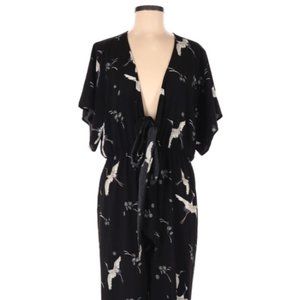 Leith Floral Black Jumpsuit